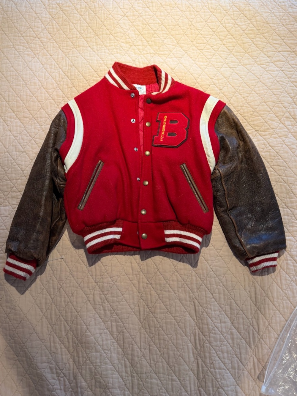 Vintage Youth Baseball Bomber Jacket